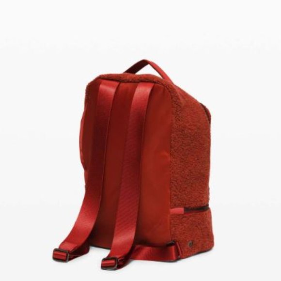 Lululemon City Adventurer Backpack, Sherpa Fleece 10L, Heathered Magma - Picture 3 of 5